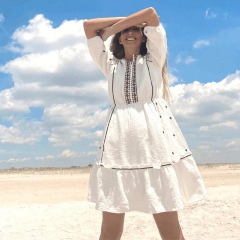 SALT The East Cotton Embroirdered Beach Dress